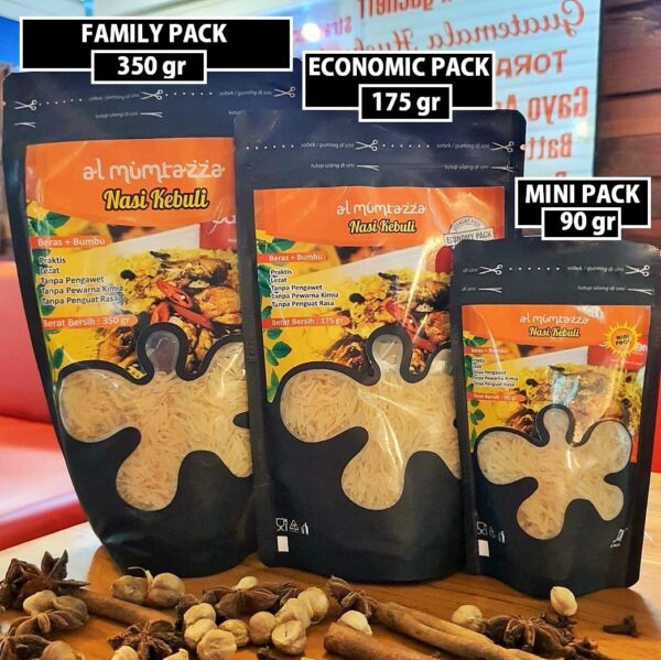 Al Mumtazza, Beras Basmati Premium & Bumbu Instan Per Pax
